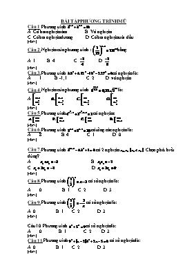 Toán - Bai tâp phương trinh mu